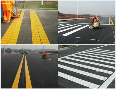 吕梁吕梁道路划线，热熔标线
